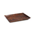Ceramic Platter Rectangle 9.5"x7" Copper Antique